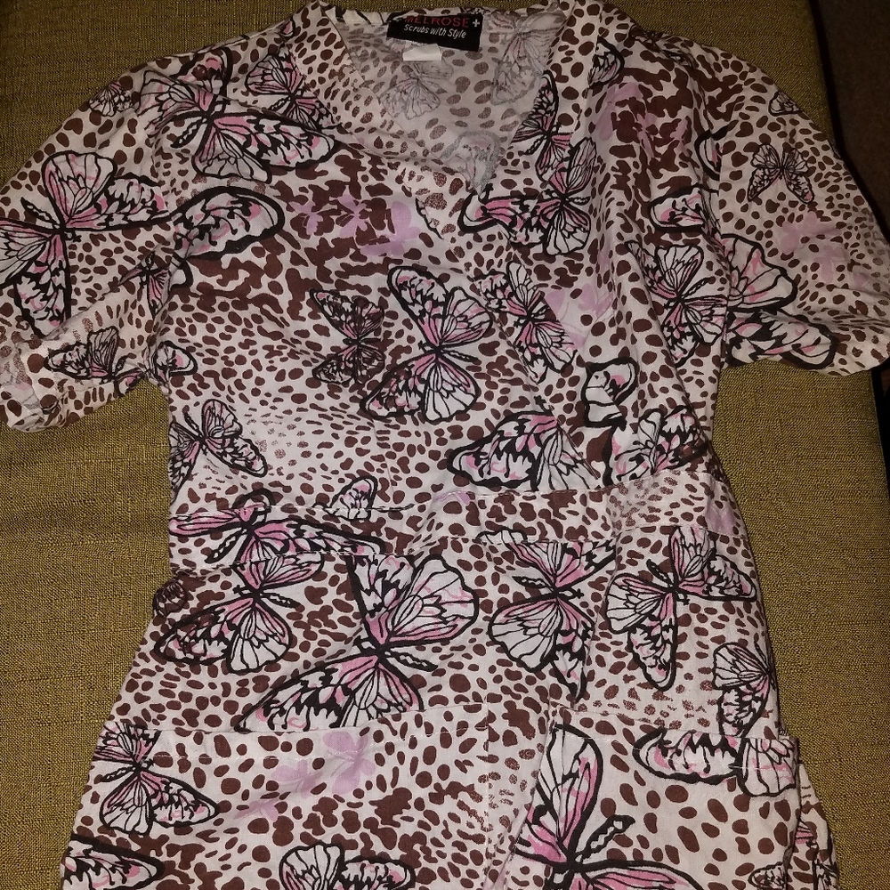 Xsmall Butterfly Scrub Top